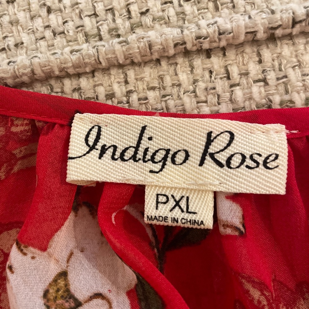 Women’s Petite XL Indigo Rose dress